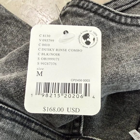 Free People Palmetto Set Dusky Rinse Combo Denim M - Picture 6 of 7